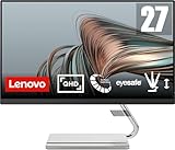 Lenovo Q27q-20 | 27' QHD Monitor | 2560x1440 | 75Hz | 300 nits | 4ms Reaktionszeit | HDMI | DisplayPort | AMD FreeSync | integr. Lautsprecher | höhenverstellbar | schwarz