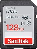 SanDisk Ultra 128GB SDXC Memory Card, Up to 120 MB/s, Class 10, UHS-I, V10