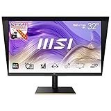 MSI Summit MS321UPDE 32 Zoll 4K UHD Professional Productivity Monitor - 3840 x 2160 IPS Panel, DCI-P3 95% / sRGB 136% Farbraum, ΔE≤2 Farbgenauigkeit, DisplayHDR 600, KVM - DP 1.2a, USB Type-C, Schwarz