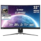 MSI MPG ARTYMIS 323CQRDE 32 Zoll 1000R Curved Gaming Monitor, 2560 x 1440 (WQHD), 165 Hz, 1ms, AMD FreeSync Premium, VA, HDR 400, RGB, schwarz