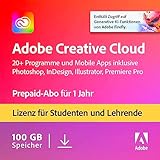 Adobe Creative Cloud All Apps|Student&Teacher|1 Jahr|PC/Mac|Digital Download