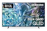 Samsung QLED 4K Q60D Fernseher 75 Zoll, Samsung TV mit Quantum Prozessor Lite 4K, 100 % Farbvolumen, 4K Upscaling, Samsung Tizen OS, Smart TV, GQ75Q60DAUXZG, Deutsches Modell [2024]