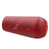 soundcore Motion+ Bluetooth HiFi Lautsprecher mit Hi-Res 30W Audio, Intensiver Bass, Kabelloser, mit App, USB C Konnektivität, Flexibler EQ, 12h Akkulaufzeit, IPX7 Wasserschutz (Rot)