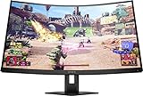 OMEN 27c Gaming Monitor - 27 Zoll Bildschirm, QHD Display, 240Hz, AMD FreeSync Premium Pro, 1 ms Reaktionszeit, HDMI 2.0, Display Port 1.4, 1x USB-C, 2x USB-A, curved, schwarz