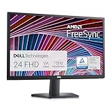 Dell SE2422HX 24 Zoll Full HD (1920x1080) Monitor, 75Hz, VA, 5ms, AMD FreeSync, HDMI, VGA, 3 Jahre Garantie, Schwarz