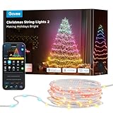 Govee Christmas Lights, RGBWIC 300 LEDs Weilnachtsbeleuchtung Außen, 30M Smarte Lichterkette Innen für Weihnachtsbaum, APP-Steuerung, 130+ Szenen-Modi, IP65, Sync mit Musik, Kompatibel mit Alexa