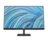 HP V24v G5 FHD Monitor 60,5 cm (23.8 Zoll), 1920 x 1080 Pixel (16:9), 75 Hz, Full HD, AMD FreeSync, Joypad OSD Knopf, Blaulichtfiltermodus, VGA, HDMI 1.4, Neigefunktion, umweltfreundlich, Schwarz