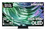 Samsung OLED 4K S90D Fernseher 65 Zoll, Samsung TV mit Neural Quantum 4K AI Gen2 Prozessor, OLED HDR+, 4K AI Upscaling, Smart TV, KI TV, GQ65S90DATXZG, Deutsches Modell [2024]