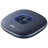 Anker PowerConf S3 Bluetooth Konferenzlautsprecher, 6 Mikrofone, smarte Tonaufnahme, 24 Std Akku, Soundcore App, Bluetooth 5, USB-C, für Büro & Homeoffice (in Blau)