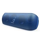 soundcore Motion+ Bluetooth HiFi Lautsprecher mit Hi-Res 30W Audio, Intensiver Bass, Kabelloser, mit App, USB C Konnektivität, Flexibler EQ, 12h Akkulaufzeit, IPX7 Wasserschutz (Blau)