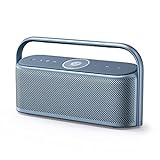 soundcore Motion x600 Bluetooth Lautsprecher, Lautsprecher Boxen Bluetooth mit Hi-Res Spatial Audio 50W räumlicher Sound IPX7 Wasserschutz 12h Wiedergabe Pro EQ Tragegriff AUX-IN (Blau)