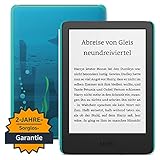 Kindle Kids (2022) – Mit Zugriff auf über tausend Bücher, Hülle und 2 Jahren Sorglos-Garantie – Ozean-Entdecker-Design