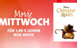 iTunes Movie Mittwoch: Heute „Christopher Robin“ für nur 1,99 Euro leihen