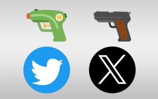 Emoji-Kontroverse: X tauscht Wasserpistole in „echte“ Waffe