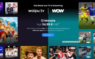 Ab Freitag Bundesliga: Jetzt bei WOW Sport-Abo sparen – mit waipu.tv