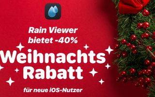 Wetter-App Rain Viewer mit Weihnachts-Rabatt