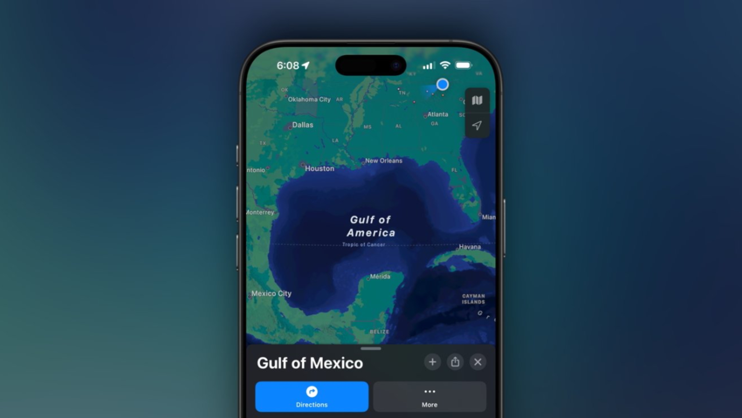 Apple Maps zeigt „Gulf of America“ – aber nur unter bestimmten Bedingungen