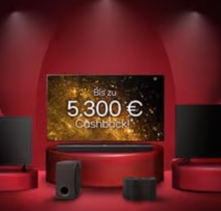 Hochwertige LG Fernseher mit bis zu 5000 EURO Cashback