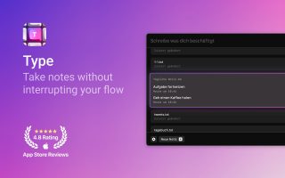 App des Tages: „Quick Note Taking – Type“