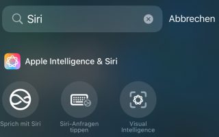 Neu in iOS 18.4: Schnellzugriff auf Siri und Apple Intelligence im Kontrollzentrum